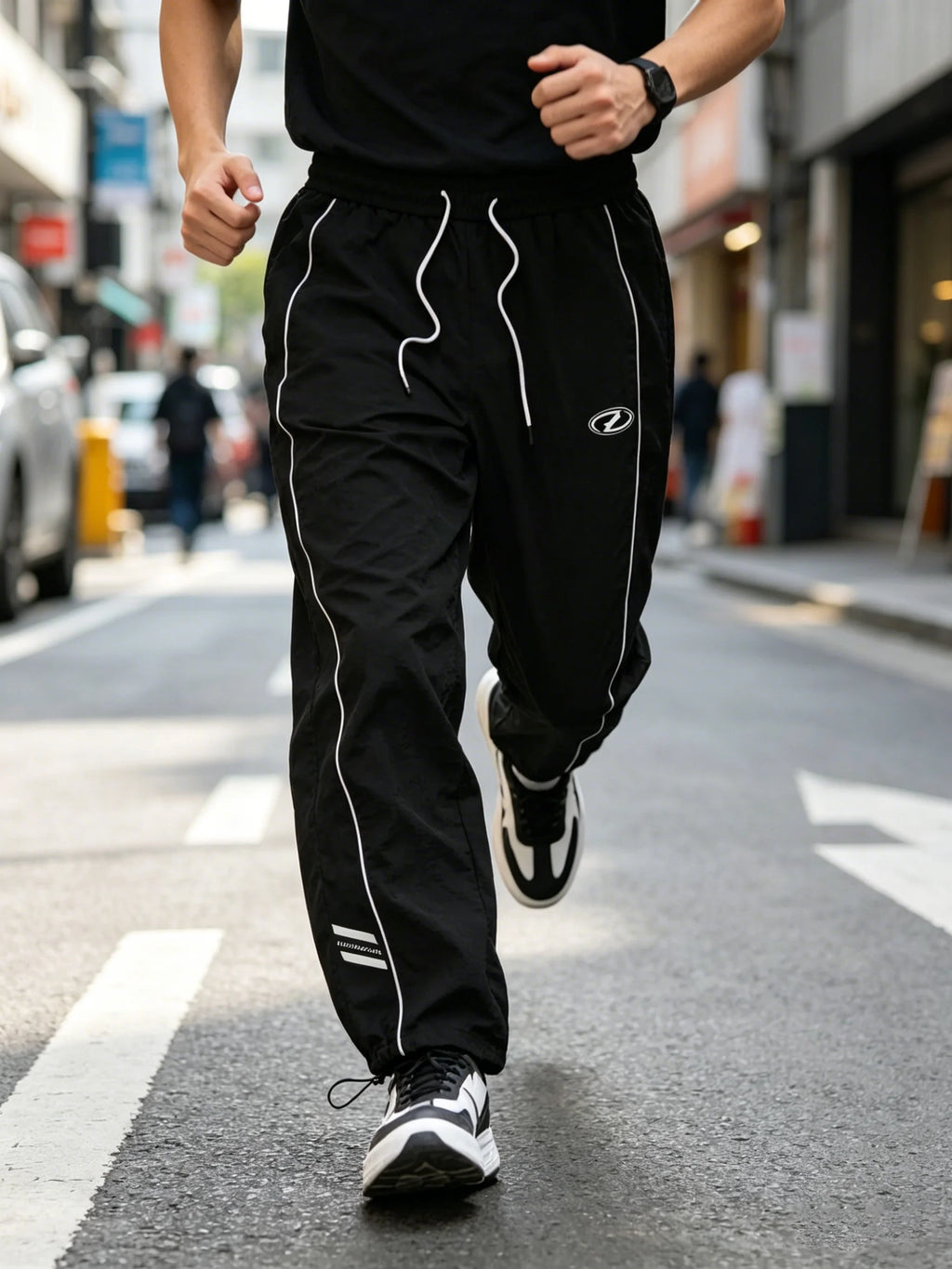 Men's Quick-Dry Jogger Pants Striped Athletic Streetwear
