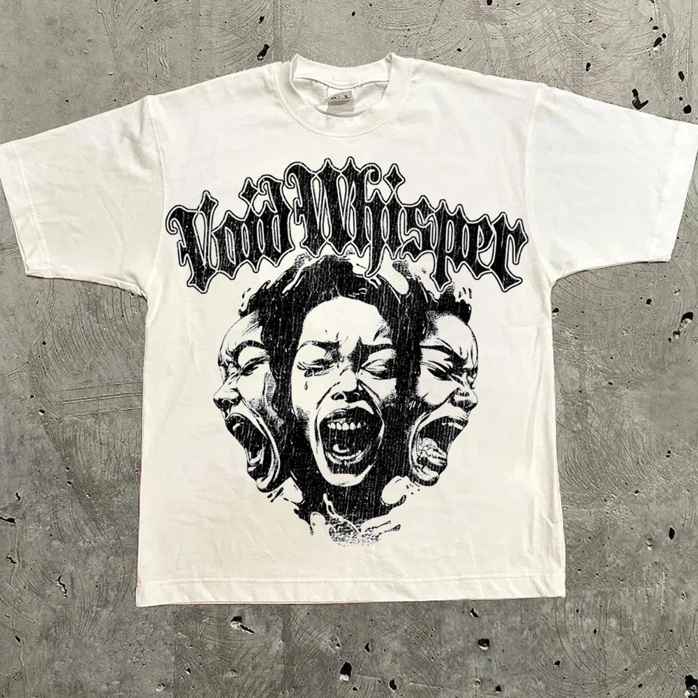 Harajuku Letter Graphic Oversized T-Shirt Streetwear