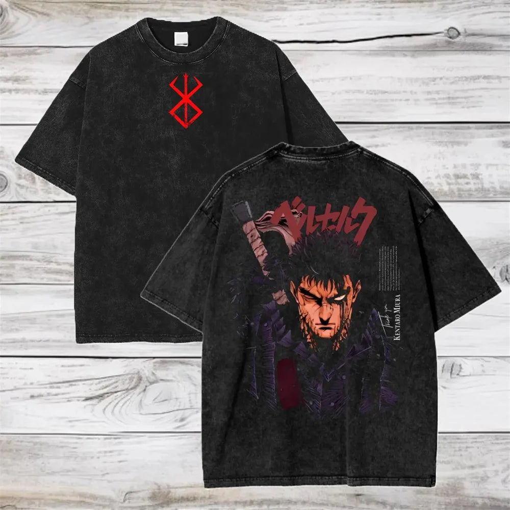 Vintage Anime Graphic Oversized T-Shirt In Soft Cotton