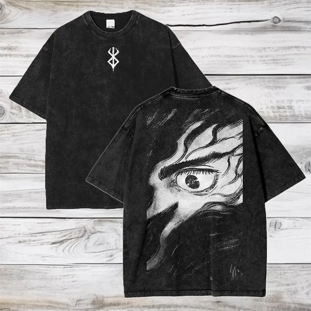 Vintage Anime Graphic Oversized T-Shirt In Soft Cotton
