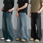 Men's Vintage Wide-Leg Denim Jeans – Relaxed Fit