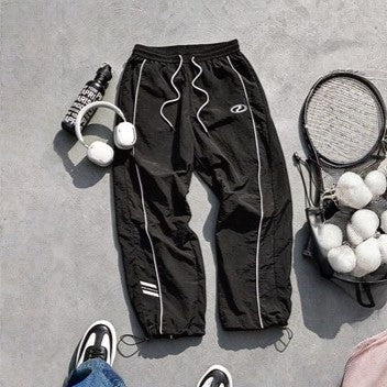 Men's Quick-Dry Jogger Pants Striped Athletic Streetwear