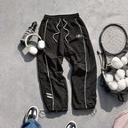 Men's Quick-Dry Jogger Pants Striped Athletic Streetwear