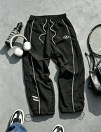 Men's Quick-Dry Jogger Pants Striped Athletic Streetwear
