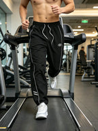 Men's Quick-Dry Jogger Pants Striped Athletic Streetwear
