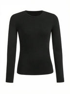 Women’s Long Sleeve Crew Neck Top – Soft Knit Basic