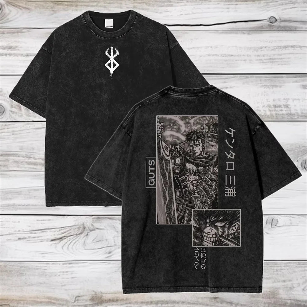 Vintage Anime Graphic Oversized T-Shirt In Soft Cotton