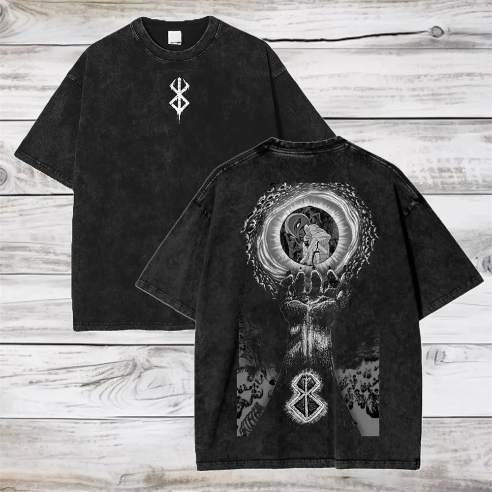 Vintage Anime Graphic Oversized T-Shirt In Soft Cotton